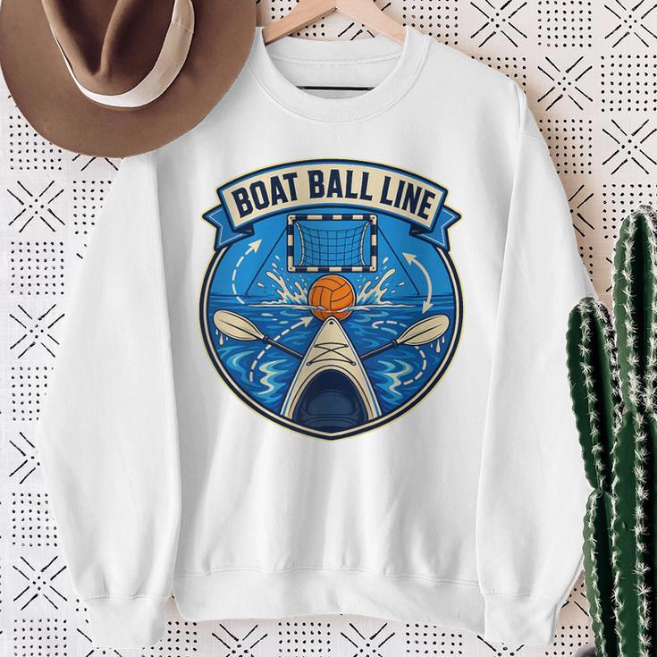 Boat Ball LINE Kayak Polo Canoe Team Raglan Baseball Tee Sweatshirt Gifts for Old Women