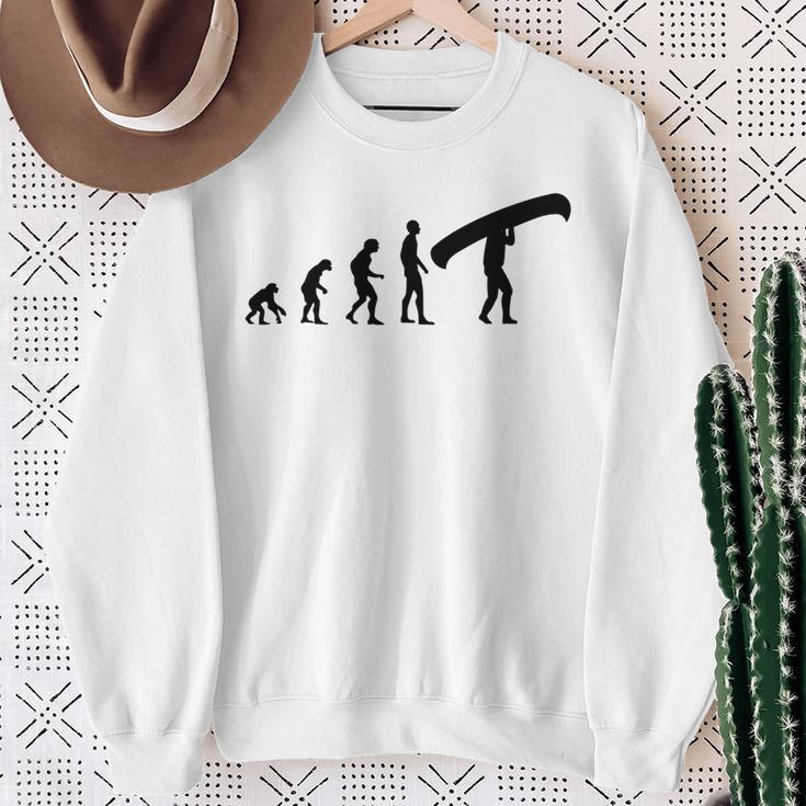 Canoe Evolution Canoeing Shirt T-Shirt Sweatshirt Gifts for Old Women