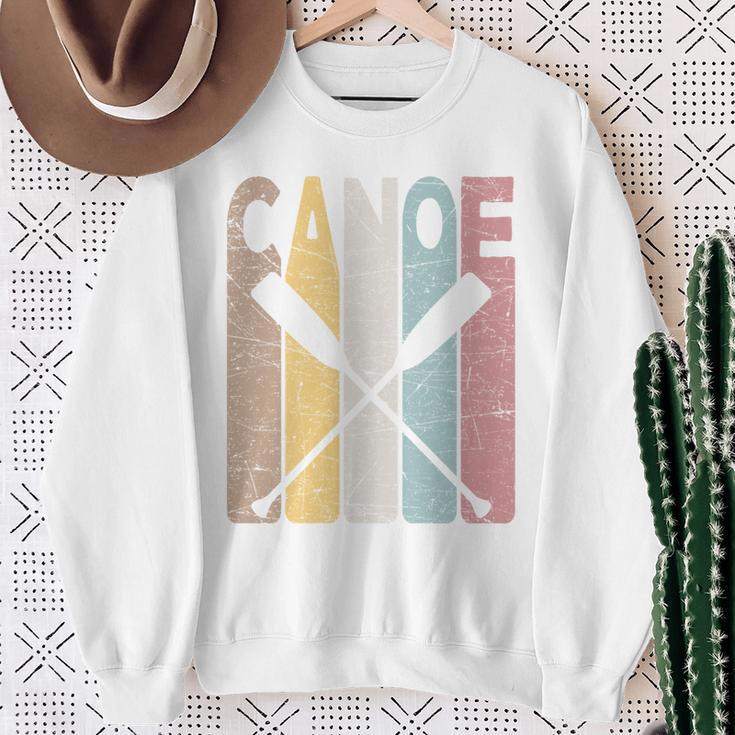 Canoe Vintage Canoeing Retro Canoe Paddling Sweatshirt Gifts for Old Women Canoe Vintage Canoeing Retro Canoe Paddling Sweatshirt Gifts for Old Women