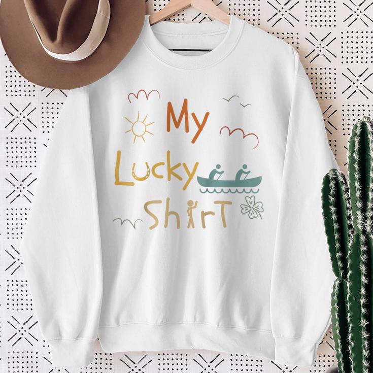 Canoes 2 Person Canadian Kayaks Vintage Canoeist Canoes Raglan Baseball Tee Sweatshirt Gifts for Old Women Canoes 2 Person Canadian Kayaks Vintage Canoeist Canoes Raglan Baseball Tee Sweatshirt Gifts for Old Women