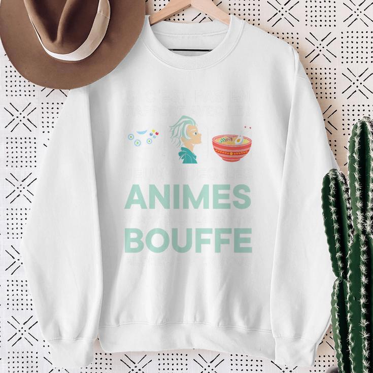 Jeuxideo Les Animes Ou La Bouffe Japon Animé Cadeau Manga Haut De Gamme Sweater e Cadeaux pour les femmes âgées