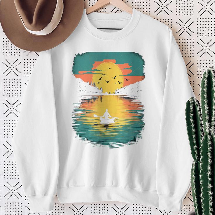 Kayak Kayak Canoe Lake Kayak Canoeing Sleeveless Sweatshirt Gifts for Old Women