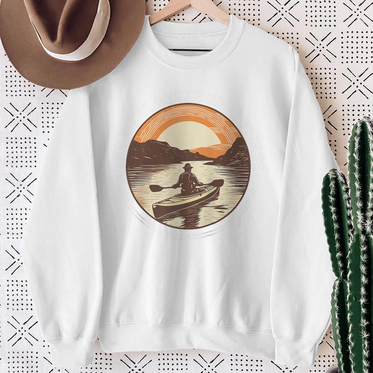 Kayak Kayaker Canoes-Boating Water-Paddle Canadier-Canoe Raglan Baseball Tee Sweatshirt Gifts for Old Women