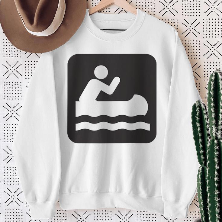Outdoors Water Sports Canoe Canoeist Raglan Baseball Tee Sweatshirt Gifts for Old Women