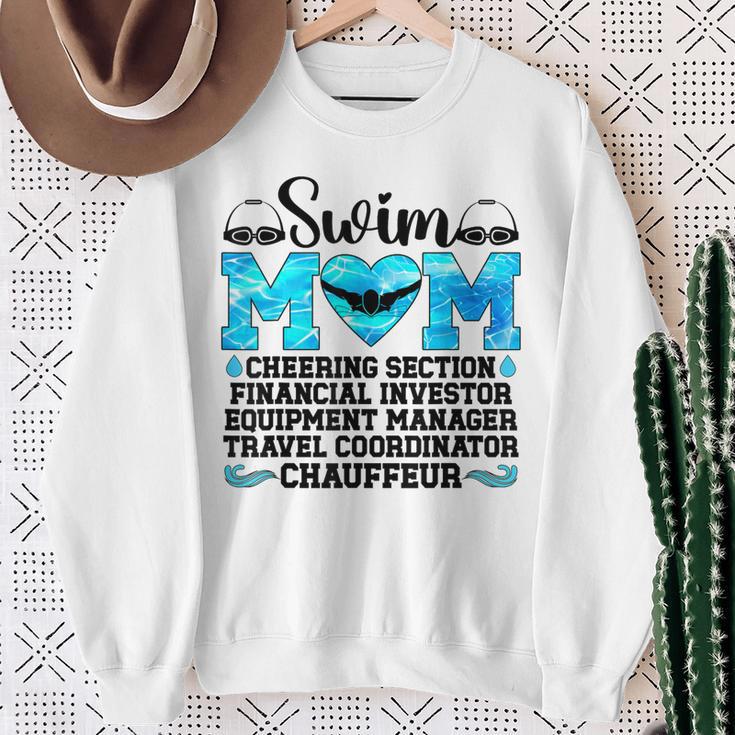 Swim Mom Definition Swimming Mother Of A Swimmer Mom Sweatshirt Gifts for Old Women