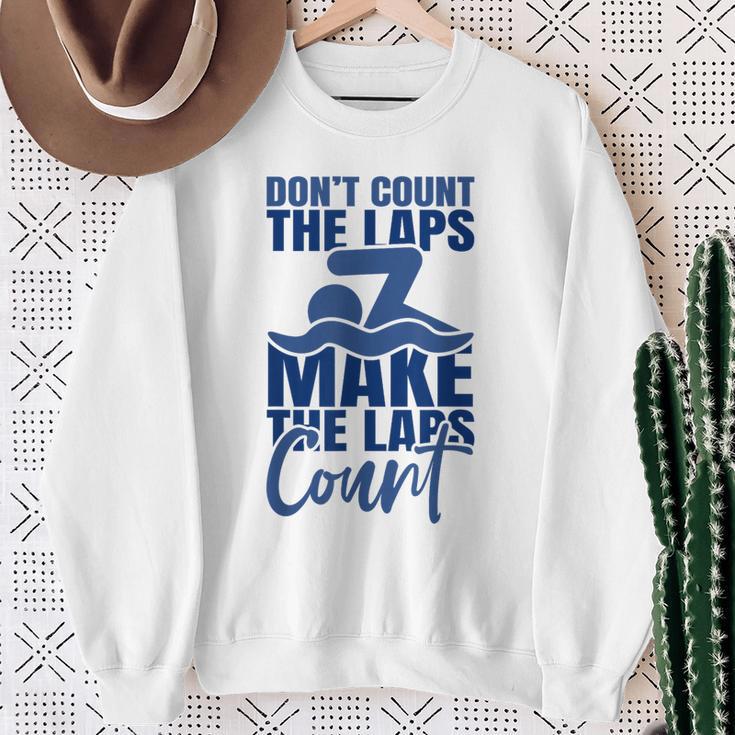 Swimmer Saying Swimming Motivation Professional Swimmer Sweatshirt Gifts for Old Women