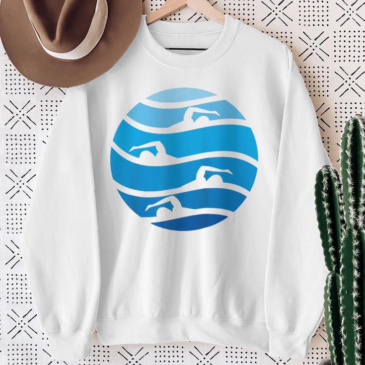 Swimming Freestyle Raglan Baseball Tee Sweatshirt Gifts for Old Women Swimming Freestyle Raglan Baseball Tee Sweatshirt Gifts for Old Women