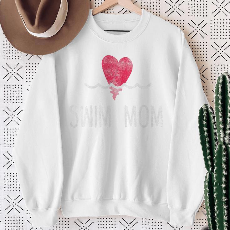 Vintage Swim Mom Shirt Swimming Family Swimmer Sweatshirt Gifts for Old Women Vintage Swim Mom Shirt Swimming Family Swimmer Sweatshirt Gifts for Old Women