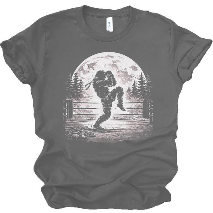 Bigfoot Muay Thai Boxer Martial Arts Sasquatch Unisex Jersey T-Shirt, trending gift