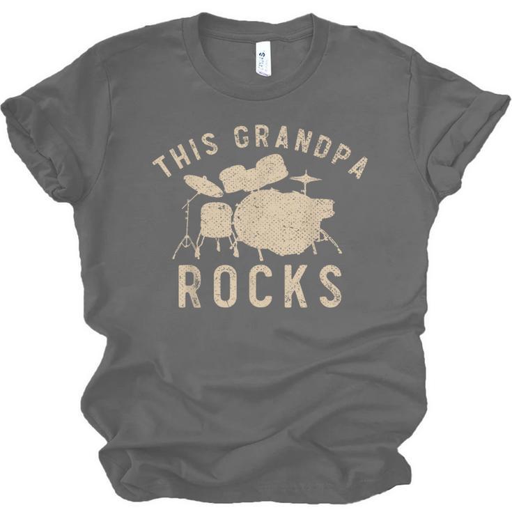 Dieser Opa Rockt Trommzeuger Drummer Musik Drum Kit Unisex Jersey T-Shirt, trending gift