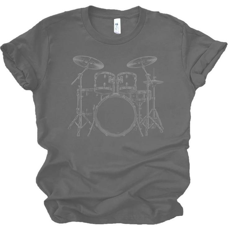 Drum Kit Rock Music Percussion Unisex Jersey T-Shirt, trending gift Drum Kit Rock Music Percussion Unisex Jersey T-Shirt, trending gift