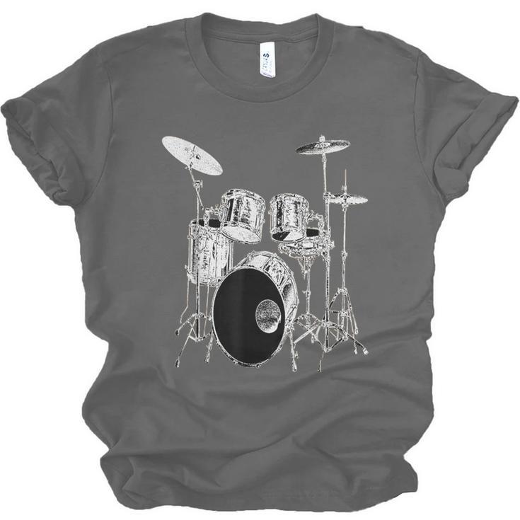 Drums Drum Kit Music Unisex Jersey T-Shirt, trending gift Drums Drum Kit Music Unisex Jersey T-Shirt, trending gift