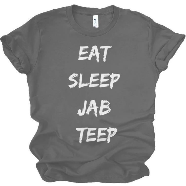 Eat Sleep Jab Teep Rep Muay Thai Unisex Jersey T-Shirt, trending gift