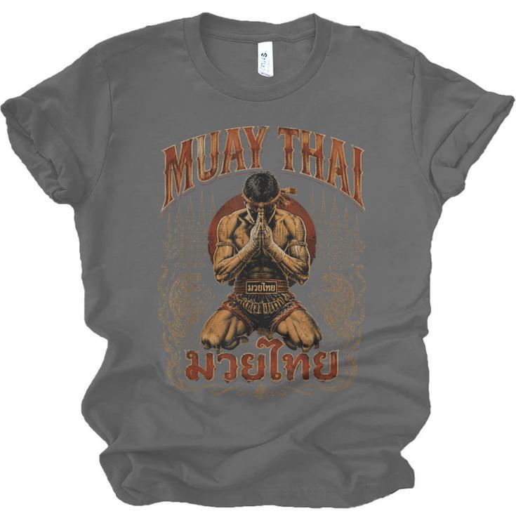 Faded Muay Thai Fighter Nak Muay Thailand Boxing Unisex Jersey T-Shirt, trending gift
