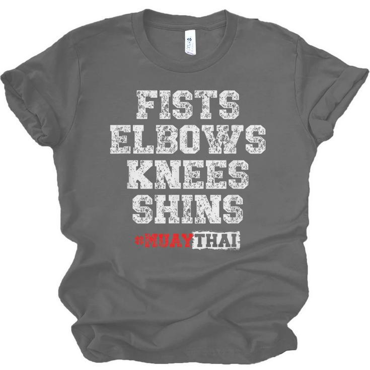Fist Elbows Knees Shins Martial Arts Muay Thai Unisex Jersey T-Shirt, trending gift