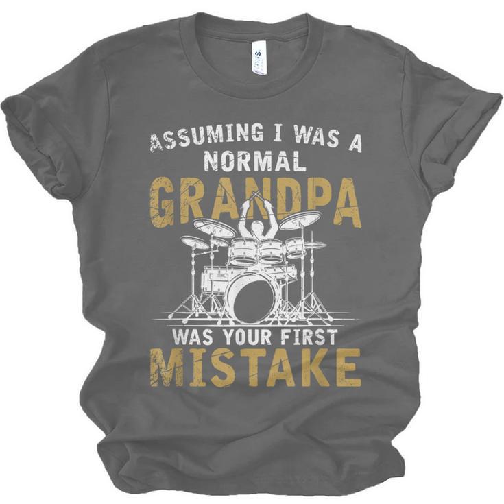 Grandpa Drummer Father's Day Drum Kit Unisex Jersey T-Shirt, trending gift Grandpa Drummer Father's Day Drum Kit Unisex Jersey T-Shirt, trending gift