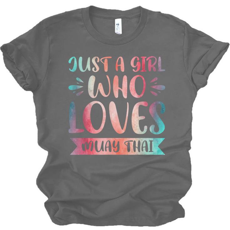 Just a Girl Who Loves Muay Thai Unisex Jersey T-Shirt, trending gift