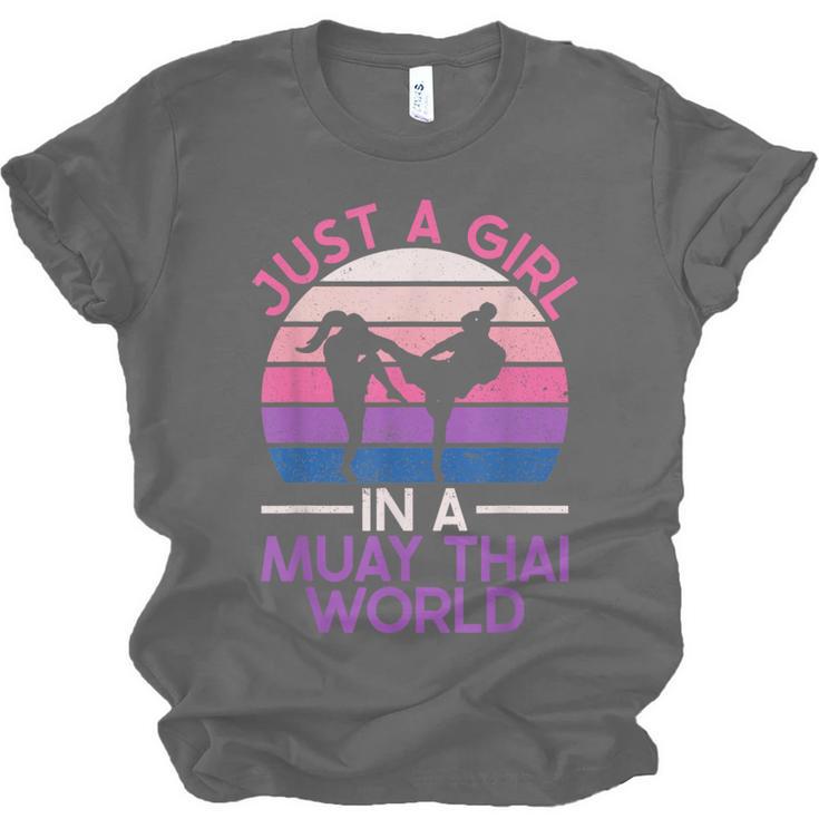 Just A Girl In A Muay Thai World Muay Thai Boxing Unisex Jersey T-Shirt, trending gift Just A Girl In A Muay Thai World Muay Thai Boxing Unisex Jersey T-Shirt, trending gift