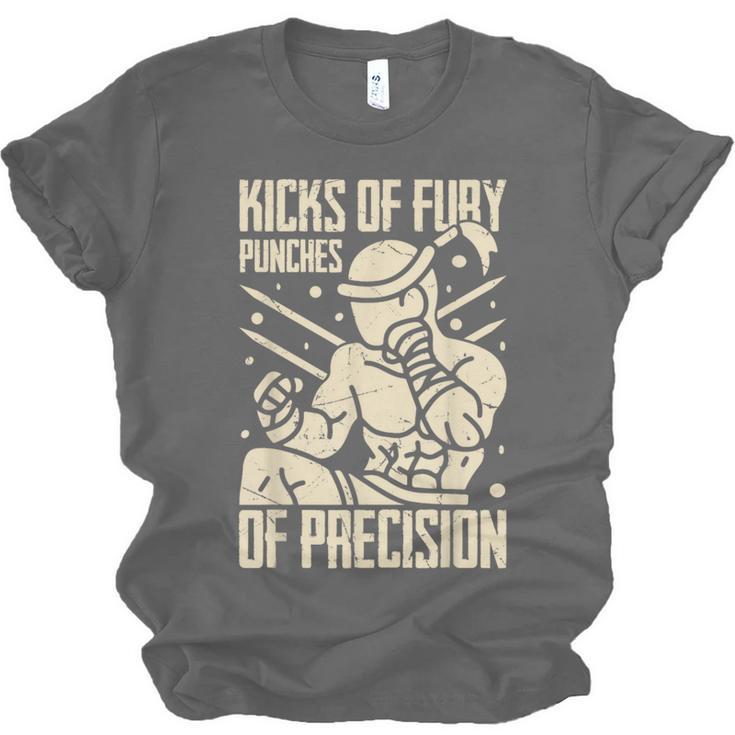 Kicks Of Fury Punches Of Precision Muay Thai Unisex Jersey T-Shirt, trending gift