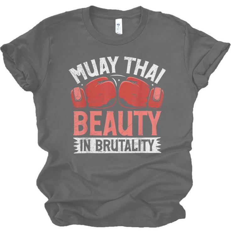Muay Thai Beauty In Brutality Muay Thai Unisex Jersey T-Shirt, trending gift