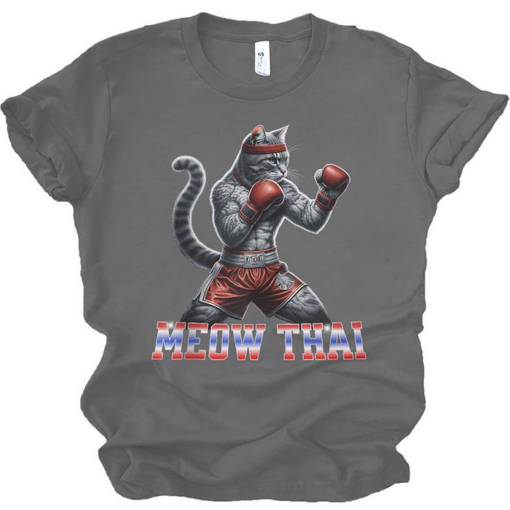 Muay Thai Cat Meow Thai Boxing Unisex Jersey T-Shirt, trending gift Muay Thai Cat Meow Thai Boxing Unisex Jersey T-Shirt, trending gift