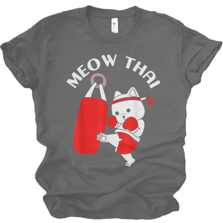 Muay Thai Cat Meow Thai Unisex Jersey T-Shirt, trending gift