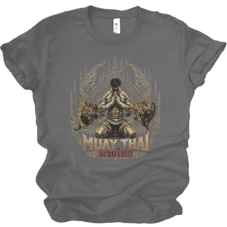 Muay Thai Clinch Vintage Thai Boxing Fighter Art Unisex Jersey T-Shirt, trending gift Muay Thai Clinch Vintage Thai Boxing Fighter Art Unisex Jersey T-Shirt, trending gift