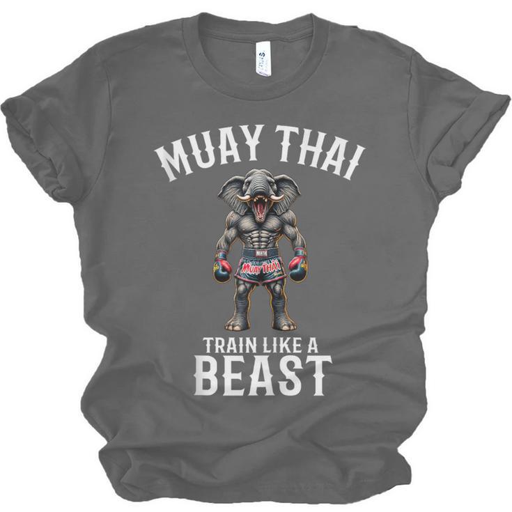 Muay Thai Elephant Kickboxing And Elephant Thai Unisex Jersey T-Shirt, trending gift