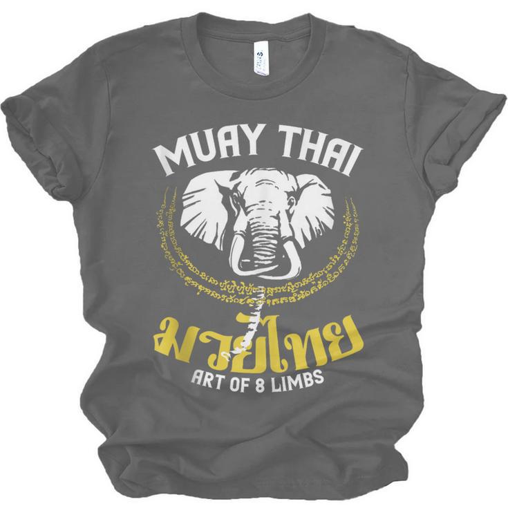 Muay Thai Elephant Martial Arts Thai Boxing Coach Lover Unisex Jersey T-Shirt, trending gift