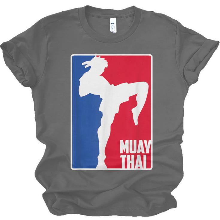 Muay Thai Fighter Retro Kickboxing Training MMA Unisex Jersey T-Shirt, trending gift