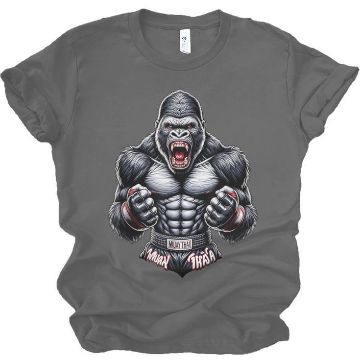 Muay Thai Gorilla Thai Boxing And Fighting Unisex Jersey T-Shirt, trending gift