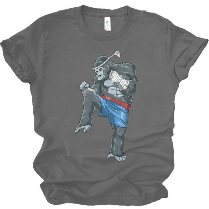 Muay Thai Gorilla Thai Boxing Unisex Jersey T-Shirt, trending gift Muay Thai Gorilla Thai Boxing Unisex Jersey T-Shirt, trending gift