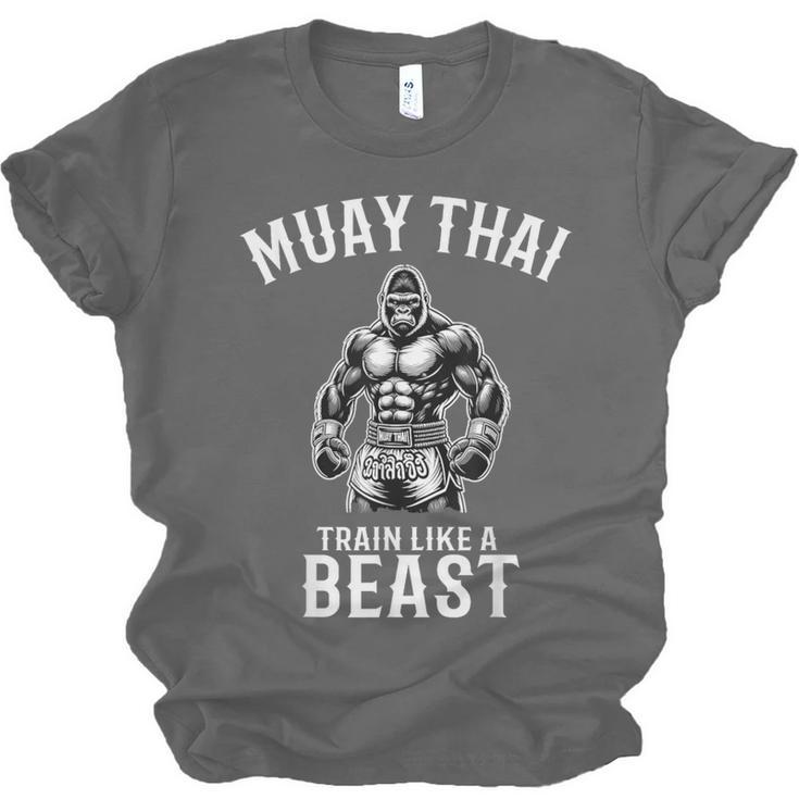 Muay Thai Gorilla Kickboxing And Gorilla Thai Boxing Unisex Jersey T-Shirt, trending gift Muay Thai Gorilla Kickboxing And Gorilla Thai Boxing Unisex Jersey T-Shirt, trending gift