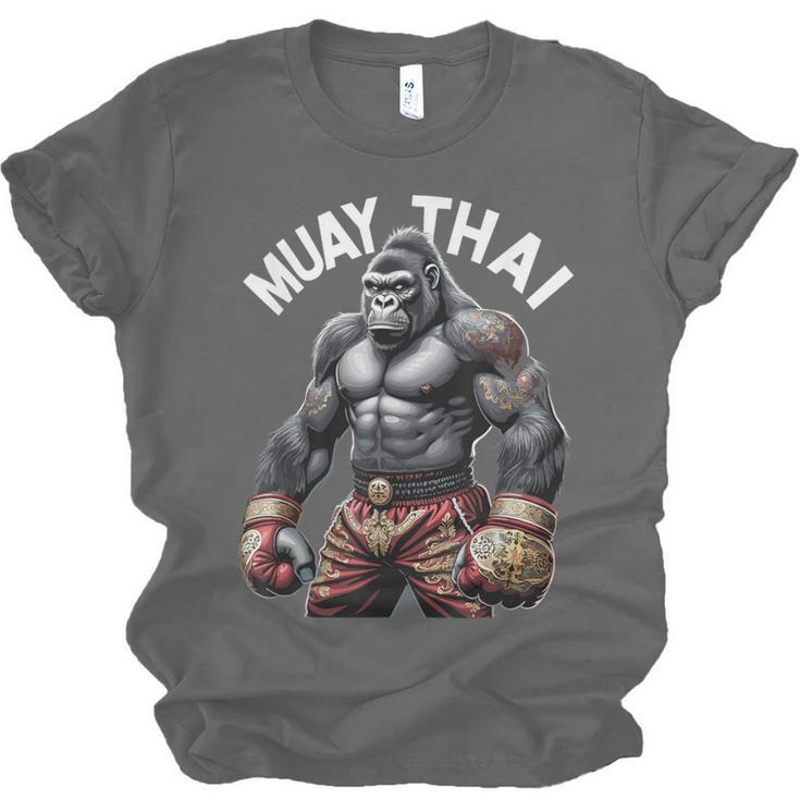Muay Thai Gorilla Strength Power Fighter Unisex Jersey T-Shirt, trending gift