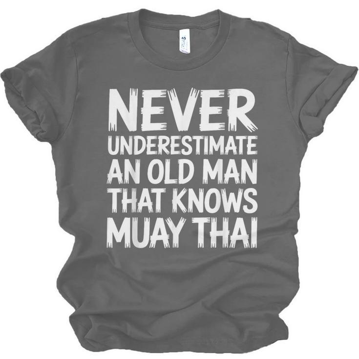 Muay Thai For Grandpa Men Mixed Martial Arts Unisex Jersey T-Shirt, trending gift