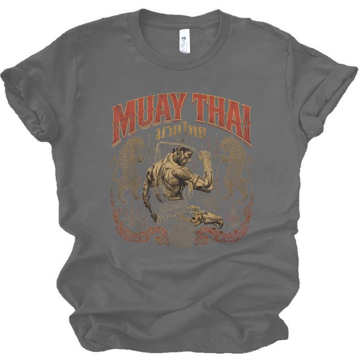 Muay Thai Grandpa Vintage Thai Boxing Fighter Art Unisex Jersey T-Shirt, trending gift Muay Thai Grandpa Vintage Thai Boxing Fighter Art Unisex Jersey T-Shirt, trending gift