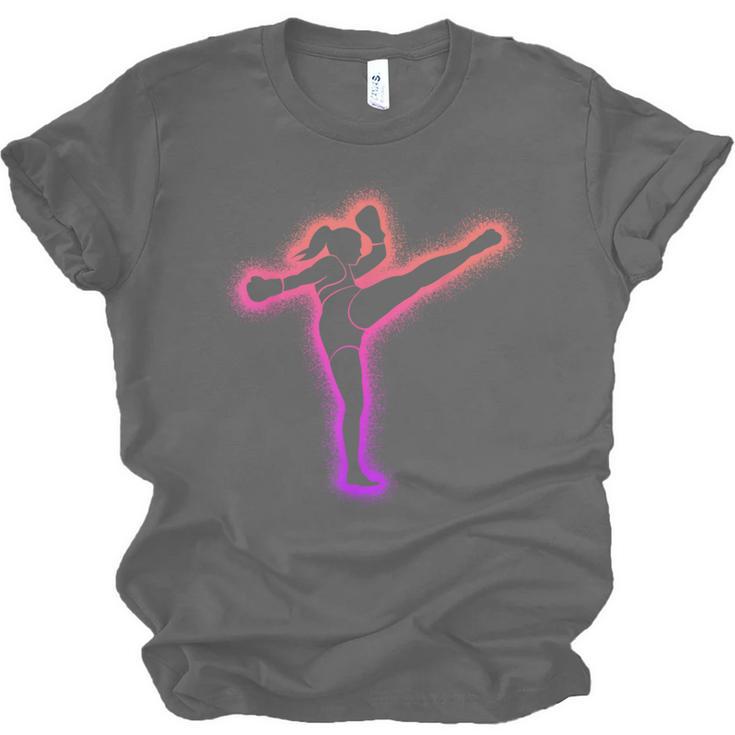 Muay Thai Martial Arts Kickboxer Women Girls Kickboxing Unisex Jersey T-Shirt, trending gift
