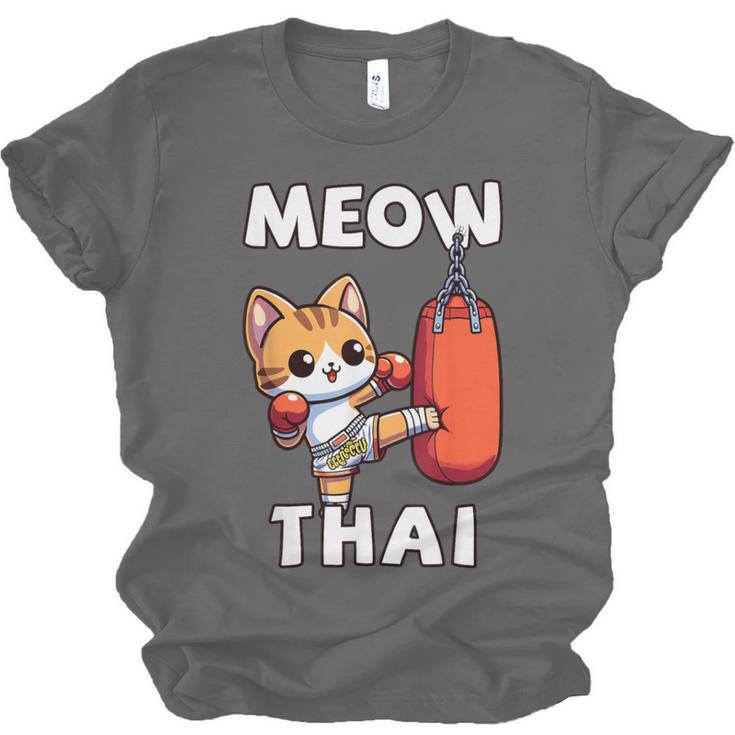 Muay Thai Meow Thai Thai Boxing For Boys Muay Thai Cat Unisex Jersey T-Shirt, trending gift