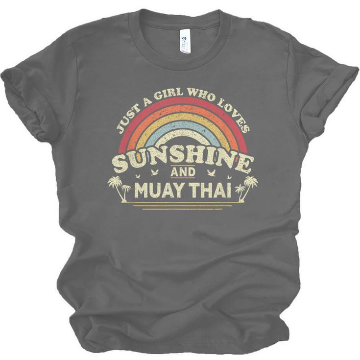 Muay Thai Shirt A Girl Who Loves Sunshine And Muay Thai Unisex Jersey T-Shirt, trending gift Muay Thai Shirt A Girl Who Loves Sunshine And Muay Thai Unisex Jersey T-Shirt, trending gift