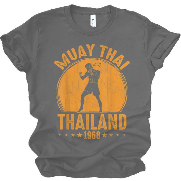 Muay Thai Thailand 1968 Slogan Sport Unisex Jersey T-Shirt, trending gift
