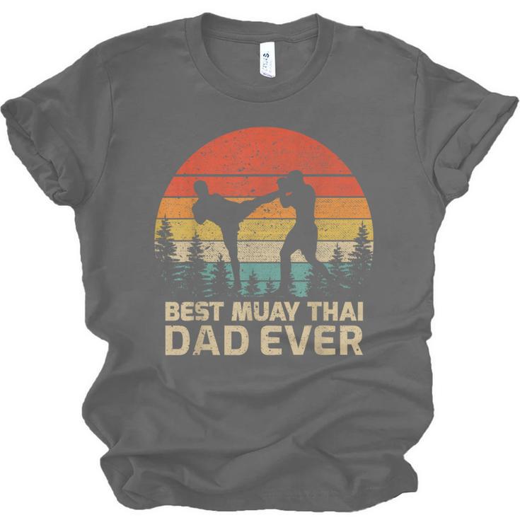 Retro Vintage Best Muay Thai Dad Ever Father's Day Unisex Jersey T-Shirt, trending gift