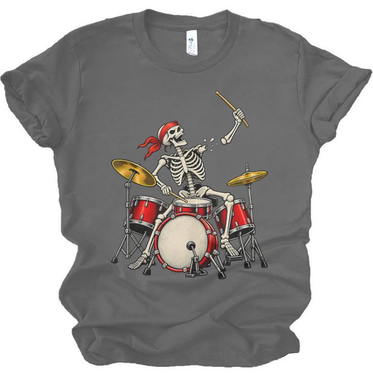 Skeleton Drummer Skull Drum Kit Halloween Sleeveless Unisex Jersey T-Shirt, trending gift Skeleton Drummer Skull Drum Kit Halloween Sleeveless Unisex Jersey T-Shirt, trending gift