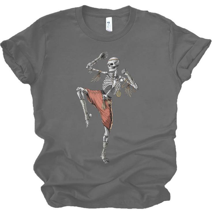 Skeleton Muay Thai Boxing Karate Kickboxing Martial Arts Unisex Jersey T-Shirt, trending gift