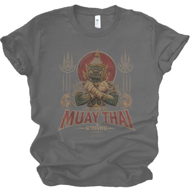 Vintage Muay Thai Respect Thai Boxing Fighter Thai Giant Unisex Jersey T-Shirt, trending gift Vintage Muay Thai Respect Thai Boxing Fighter Thai Giant Unisex Jersey T-Shirt, trending gift