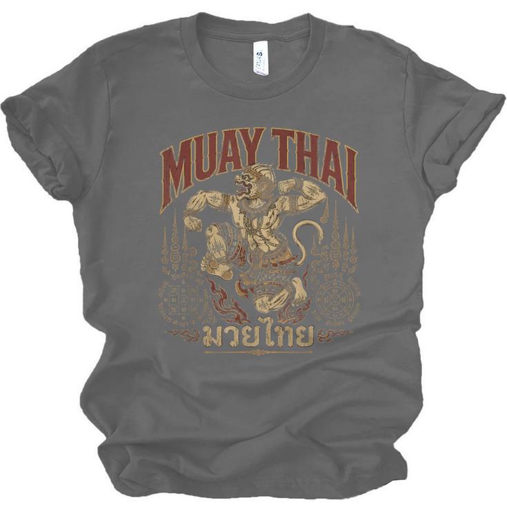 Vintage Muay Thai Spirit Thai Boxing Fighter Soul Monkey Unisex Jersey T-Shirt, trending gift