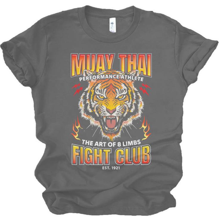 Vintage Muay Thai Twin Tiger Art Of 8 Limbs Unisex Jersey T-Shirt, trending gift