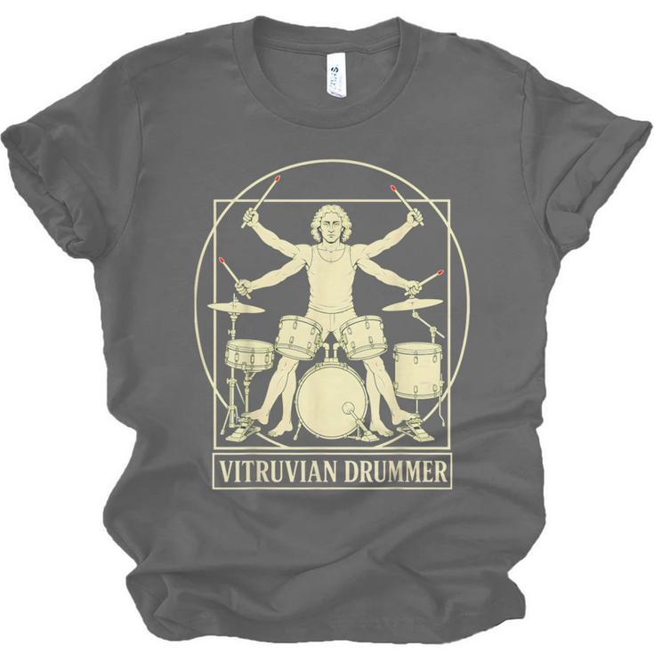 Vitruvian Drummer Drum Kit Music Lover Musician Men Unisex Jersey T-Shirt, trending gift