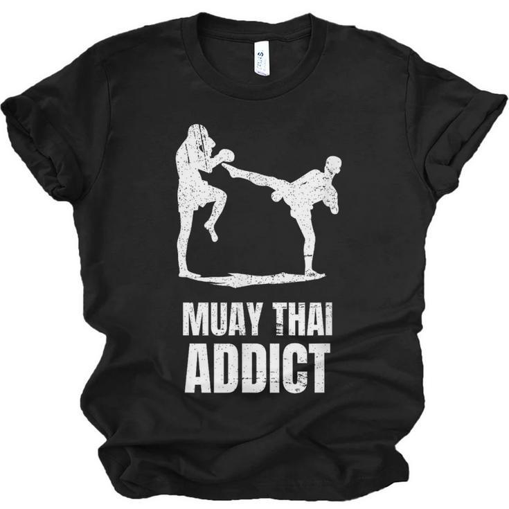 Addicted To Muay Thai Graphic Shirt Unisex Jersey T-Shirt