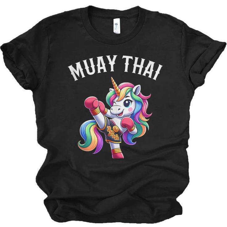 Cute Muay Thai Unicorn Unisex Jersey T-Shirt