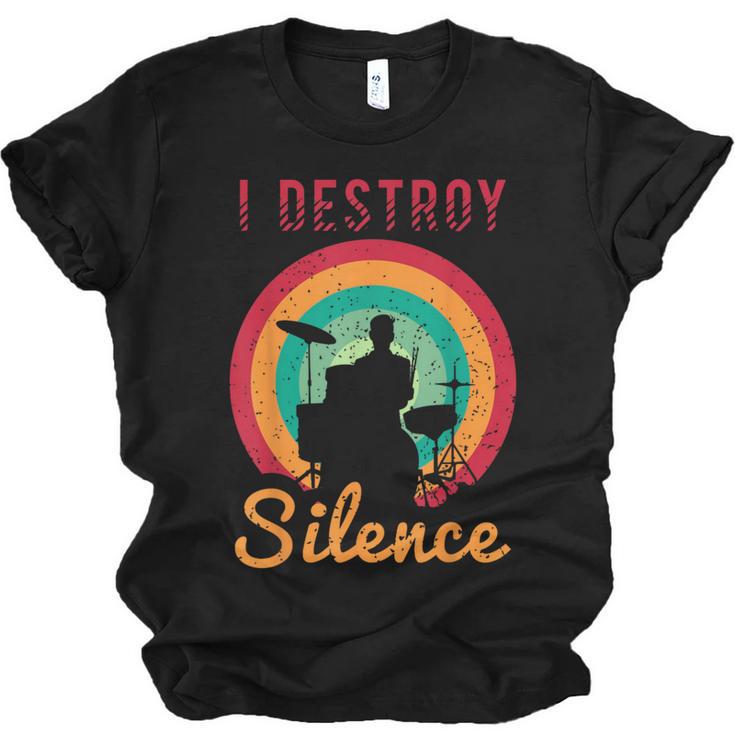 Drum Kit Tshirt For a Drummer With Percussion Instruments Unisex Jersey T-Shirt